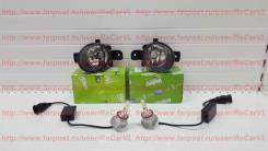Туманки Nissan Комплект Valeo с Led лампами. Nissan: X-Trail, Bluebird Sylphy, Pathfinder, Dualis, Elgrand, Primera, March, Almera, Qashqai, Caravan...