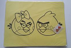 Трафарет с цветным песком #1 Angry birds