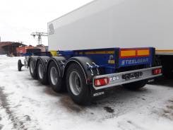 Steelbear. Четырехосный полуприцеп-контейнеровоз , под наливник, 42 000 кг.
