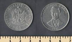 Гаити 50 сантимов, 1995 г.