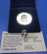 Монета 1688-1988 Willem & Mary ! 50g Nederlanden ! Серебро 25gr !