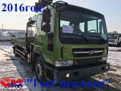 Daewoo Novus. 7 тонн с манипулятором HIAB 160 (6тонн) 2016 год!, 5 890 куб. см., 7 000 кг.