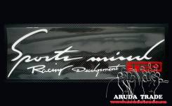 Оракал на кузов Sports mind Racing Development TRD, бело-красный. Mini Toyota
