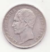 5 франков 1865 Леопольд Бельгия