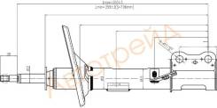 Стойка передняя TOYOTA CAMRY/WINDOM/LEXUS ES300 01-03 LH