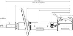 Стойка передняя TOYOTA CAMRY/WINDOM/LEXUS ES300 01-03 LH