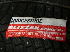Bridgestone Blizzak Spike-01. Зимние, шипованные, без износа, 4 шт