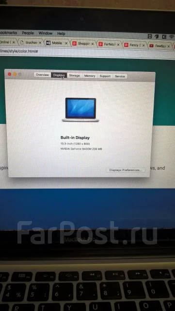 Apple MacBook Pro 13 2009 Mid. 13.3", 2,3����, ��� 6 ��, ���� 320���, WiFi: 1, Bluetooth: 1, ����������� �� 3��. ����
