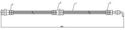 Шланг тормозной FR MAZDA CAPELLA/626 97-02/XEDOS-6 92- LH=RH