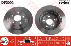 Диск тормозной. Subaru Forester, SF5, SF9, SG5 Subaru Legacy, BC2, BC3, BC4, BC5, BD2, BD3, BD4, BD5, BF3, BF5, BFA, BG2, BG3, BG4, BG5, BG7, BGA, BGB...