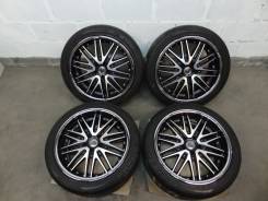 Японские диски Crimson Club Linea Flavio F/A R19 + резина 5 114. 8.5/9.5x19 5x114.30 ET45/45 ЦО 73,1 мм.