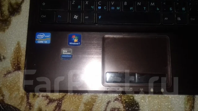 Asus K53E. ��� 512 ��, ���� 512���, WiFi: 1, Bluetooth: 1, ����������� �� 7��. ����