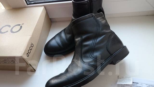 Мужские ботинки ecco зимние GORE-TEX (стоили 7,490 руб), 42, 43, б/у, в  наличии. Цена: 900₽ во Владивостоке