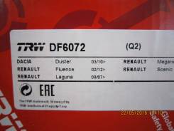Диск тормозной. Renault Duster Renault Scenic Renault Megane Renault Fluence Двигатели: K9K, F4R, K4M, H5F, 5AM, R9M, M4R, H4M