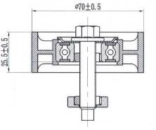 Обводной ролик приводного ремня FORD FOCUS/MAVERICK/MAZDA TRIBUTE 2,0