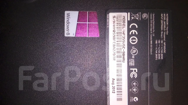 Samsung 355V5C. 15.6", 2,2����, ��� 8 ��, ���� 750���, WiFi: 1, Bluetooth: 1, ����������� �� 4��. ����
