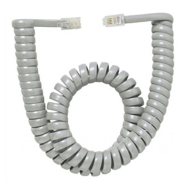 Шнур витой (телефонный) для стационарного телефона, длиной 4 метра ...