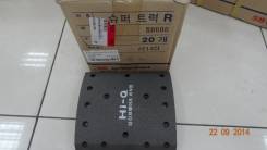 Накладка тормозная GOLD 25T / RR / SUPER / TRAGO / Полуприцеп L01038-04C H=220 mm под 6.3 заклепку