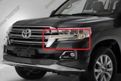 Накладка на фару. Toyota Land Cruiser, GRJ200, J200, URJ200, URJ202, URJ202W, UZJ200, UZJ200W, VDJ200