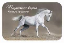 Конная прогулка. Подарочный сертификат.