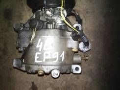 Компрессор кондиционера. Toyota Starlet, EP91 Двигатель 4EFE