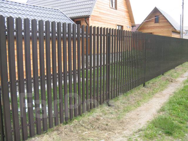 Заборы из профнастила, евроштакетника, сетки-рабица. Установка заборов ...
