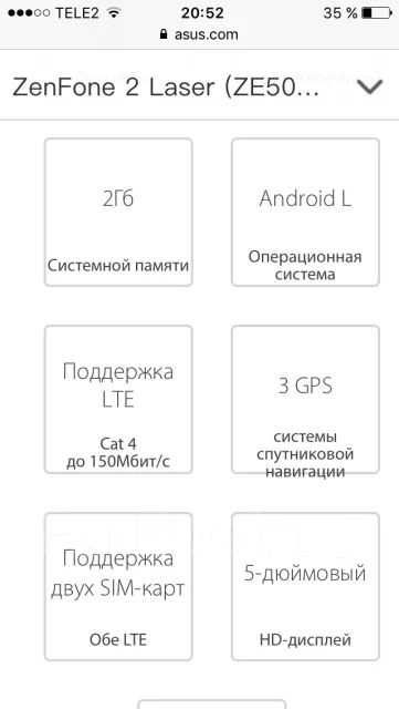 Asus ZenFone 2 ze500cl. �/� ����