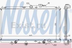 Радиатор охлаждения двигателя Honda (OE: 633141) АКПП, Nissen Дания. Honda Accord