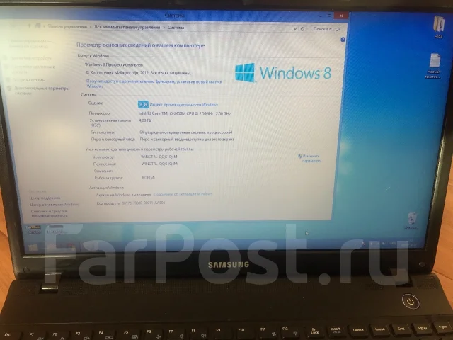 Samsung 300E5A. 15.6", 2,5����, ��� 4 ��, ���� 500���, WiFi: 1, Bluetooth: 1, ����������� �� 3��. ����