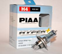 Галогеновые лампы головного света PIAA Hyper PLUS H4. Toyota: Yaris, Cynos, Sprinter Trueno, Dyna, Succeed, Coaster, Lite Ace, Toyoace, Ractis, T.U.V...