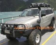 Шноркель. Nissan Safari Nissan Patrol, Y61 Двигатели: TB45E, ZD30DDTI, TD42T
