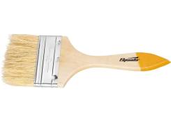Кисть плоская Slimline 3" (75 мм), натуральная щетина, деревянная ручка// SPARTA