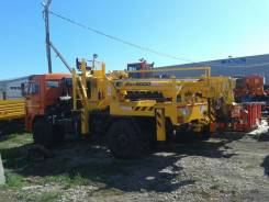 Камаз 65115-1011-12. БКМ Камаз 43502-3036-45 + БКМ Soosan SCA5000 (4000кг на 4,0м. /300кг. н, 11 760 куб. см., 5 950 кг.