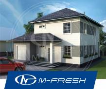 M-fresh Gabriel-зеркальный (Готовый архитектурный проект дома). 200-300 кв. м., 2 этажа, 4 комнаты, бетон