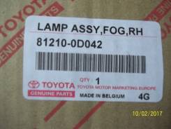 Фара противотуманная. Toyota: Corolla, Corolla Verso, Yaris, Corolla Rumion, RAV4, Noah, Coaster, Vitz, XA, Ractis, Wish, Highlander, Sai, Auris, Coro...