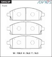 Колодка тормозная дисковая. Nissan: Caravan, Homy, Terrano, R'nessa, Elgrand, Terrano Regulus, Ambulance, X-Trail, Cima, Primera, Serena, Tino, P...