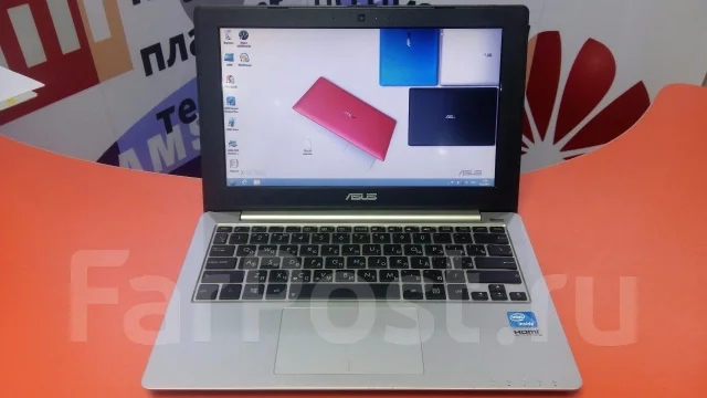 Asus X201E. 11.6", 1 100����, ��� 2048 ��, ���� 320���, WiFi: 1, Bluetooth: 1, ����������� �� 4��. ����