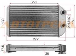 Радиатор отопителя. Toyota: Corolla, Corolla Levin, Carina, Celica, Sprinter Trueno, Sprinter, Corona, Caldina, Carina II, Corona Premio, Carina E, Sp...