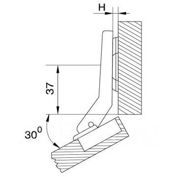 Петля мебельная минус 30 градусов