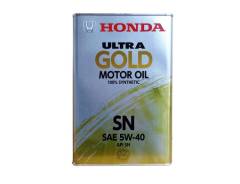 Honda. Вязкость 5W-40, синтетическое