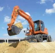 Doosan. Экскаватор колесный DX160W