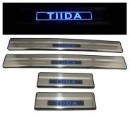Накладка на порог. Nissan Tiida