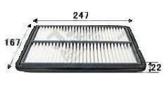 Фильтр воздушный. Daihatsu Move Daihatsu Opti Daihatsu Mira Gino Mitsubishi Minica Toppo, H31A, H32A, H37V, H32V, H36A Mitsubishi Minica, H36A, H37A...
