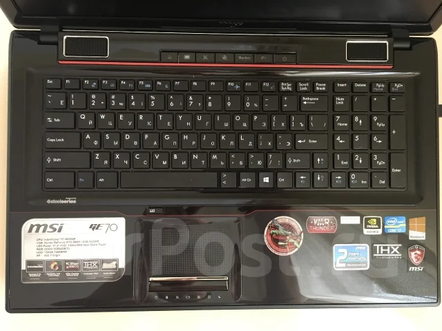 MSI GE70. 17.3", 2,4����, ��� 8 ��, ���� 750���, WiFi: 1, Bluetooth: 1, ����������� �� 3��. ����