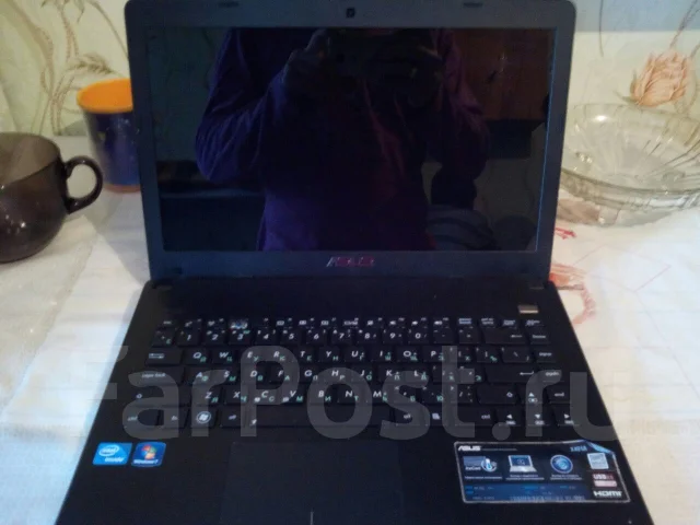 Asus X401A. 14", 1 700����, ��� 2048 ��, WiFi: 1, Bluetooth: 1, ����������� �� 7��. ����