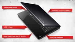 Lenovo IdeaPad S206. 11.6", 1,7 ГГц, ОЗУ 2048 Мб, диск 300 Гб, WiFi, Bluetooth, аккумулятор на 2 ч.