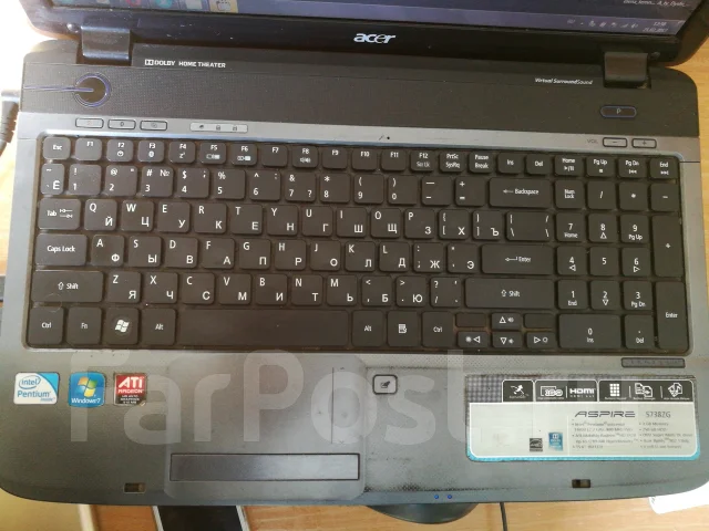 Acer Aspire 5738ZG-433G25Mi. 15.6", 2,2����, ��� 3072 ��, ���� 250���, WiFi: 1, Bluetooth: 1, ����������� �� 3��. ����