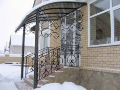 Изготовим кованые козырьки над крыльцом