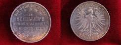 Талер Франкфурт 1859 год Серебро Подлинник