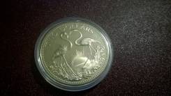 Багамские о-ва Багамы 2 доллара 1974г. UNC (большая монета)